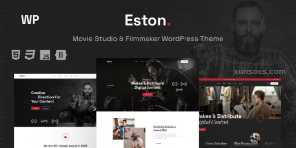 Eston Movie Studio Filmmaker WordPress Theme 1.0.0 GPL Theme