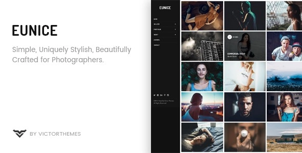 Eunice Photography Portfolio WordPress Theme 1.8.1 GPL Theme