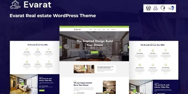 Evarat Real estate WordPress Theme 1.0.0 GPL Theme