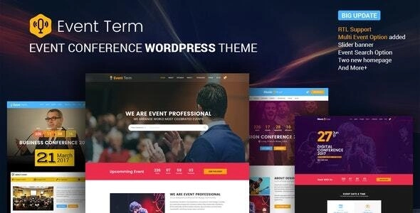 Event Term- Multiple Conference WordPress Theme 4.1.1 GPL Theme