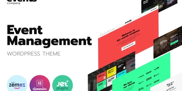 Events company Innovative Template For Event Management Website WordPress Theme 1.0.1 GPL Theme