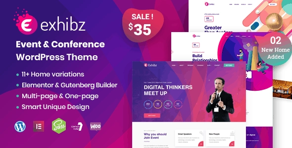 Exhibz 2.5.9 GPL Theme