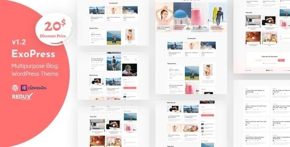 Exopress | Multipurpose Personal Blog WordPress Theme 1.2 GPL Theme