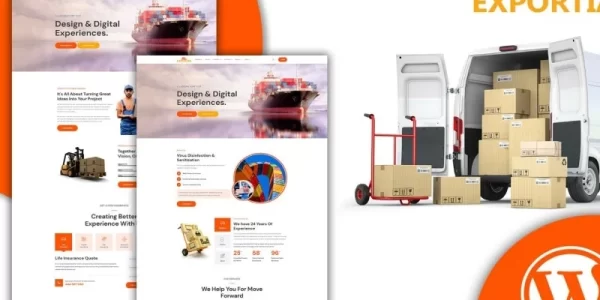 Expotia Transportation and Logistic WordPress Theme 1.0.0 GPL Theme