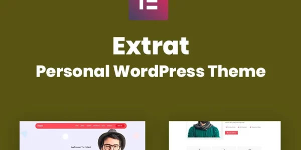 Extrat Personal Portfolio Responsive WordPress Theme 1.0.0 GPL Theme