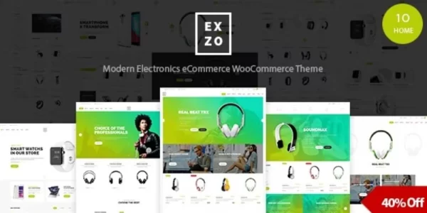 Exzo  – Electronics eCommerce WordPress Woocommerce Theme 1.2.4 GPL Theme