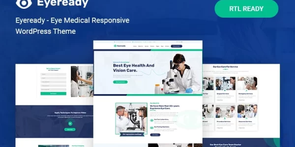 Eyeready Eye Medical Responsive WordPress Theme 1.0.0 GPL Theme