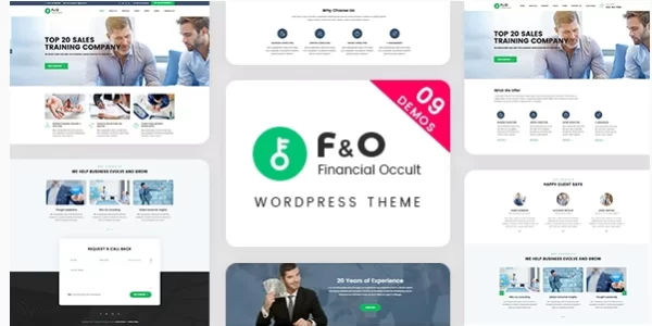 F&O Consultant Finance WordPress Theme 1.2.2 GPL Theme