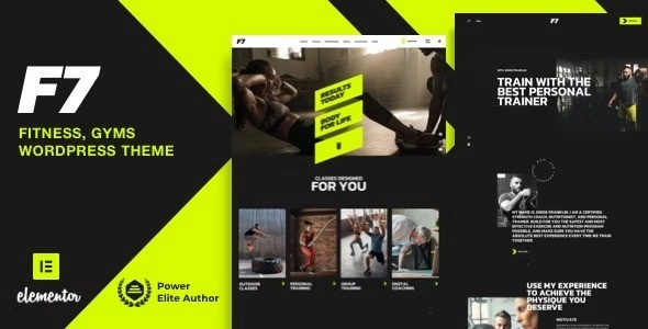 F7 Fitness Gym 7.5 GPL Theme