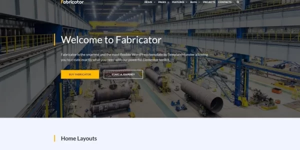 Fabricator Industrial Company WordPress Elementor Theme WordPress Theme 1.0.0 GPL Theme