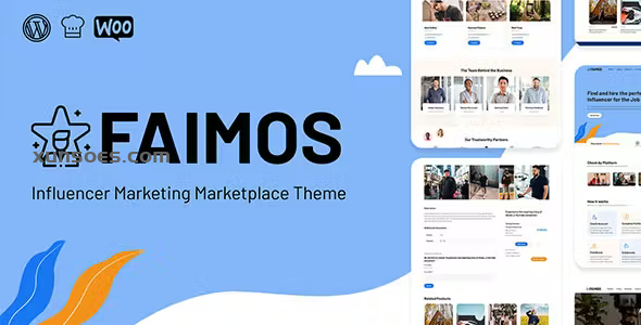 Faimos Influencer Marketing Marketplace Theme 1.3 GPL Theme