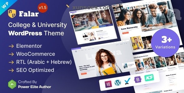 Falar College University Elementor WordPress Theme 1.5 GPL Theme