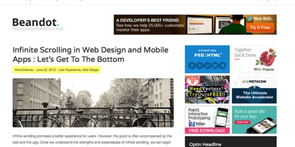 FameThemes Beandot WordPress Theme 1.1.1 GPL Theme