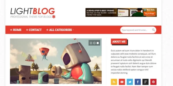 FameThemes LightBlog WordPress Theme 2.1.2 GPL Theme