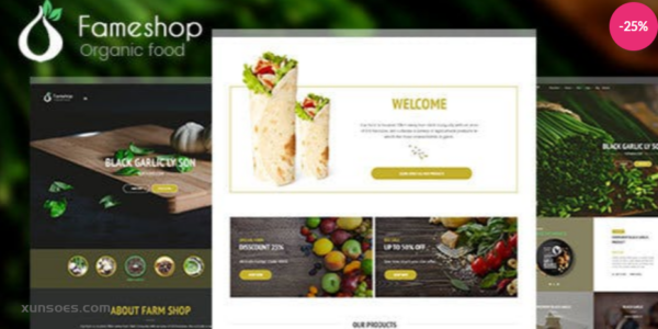 Fameshop  – Organic, Bio WooCommerce WordPress Theme 1.1.8 GPL Theme