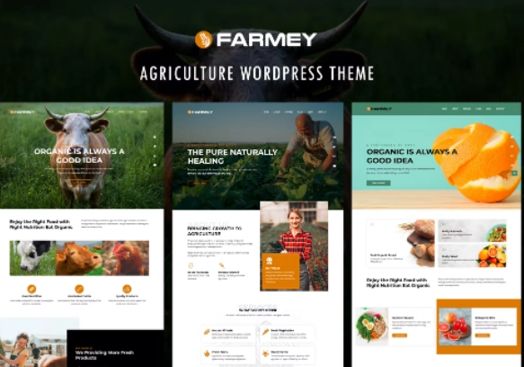 Farmey Agriculture WordPress Theme 1.0 GPL Theme