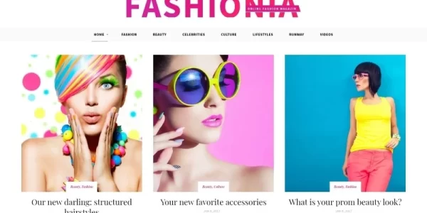 Fashionia Online Fashion Magazine Responsive WordPress Theme 1.0.0 GPL Theme