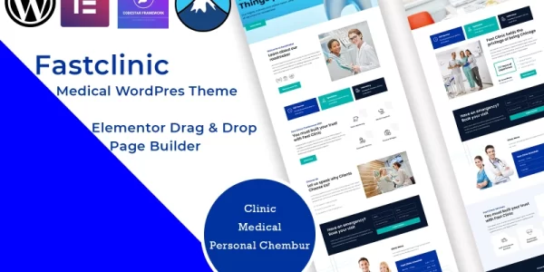 Fast Clinic Medical WordPress Elementor Theme WordPress Theme 1.0.0 GPL Theme