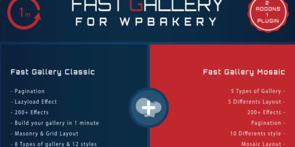 Fast Gallery for WPBakery WordPress Plugin 4.0 GPL Plugins