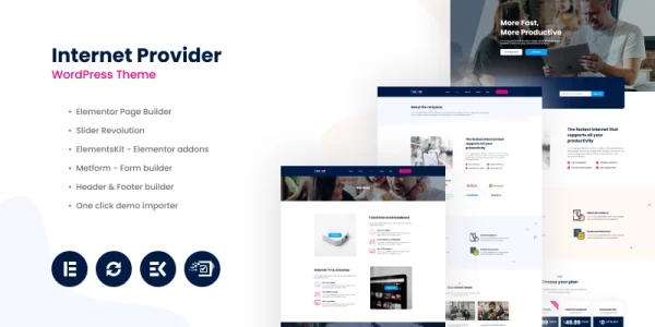 FazNet Internet Provider WordPress Theme 1.0.0 GPL Theme