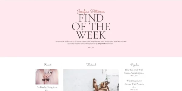 Feminine Woman Blog WordPress Elementor Theme WordPress Theme 1.1.0 GPL Theme