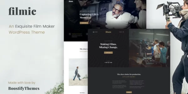 Filmic Movie Studio Film Maker WordPress Theme 2.4.6 GPL Theme