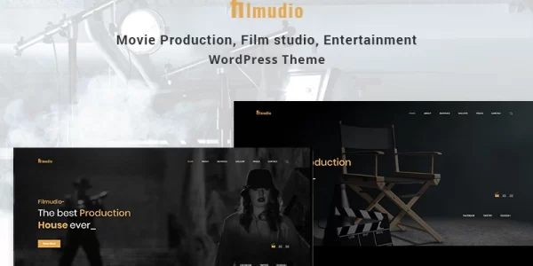 Filmudio Movie Production, Film studio, Creative Entertainment WordPress Theme 1.0.7 GPL Theme