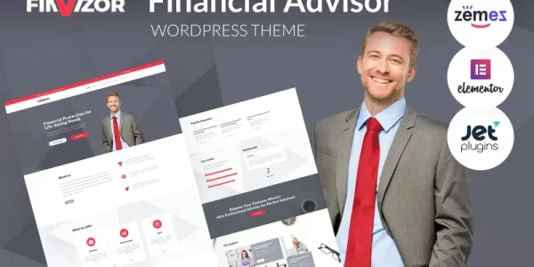 FinVizor WordPress Theme for Financial Advisor 1.0.1 GPL Theme