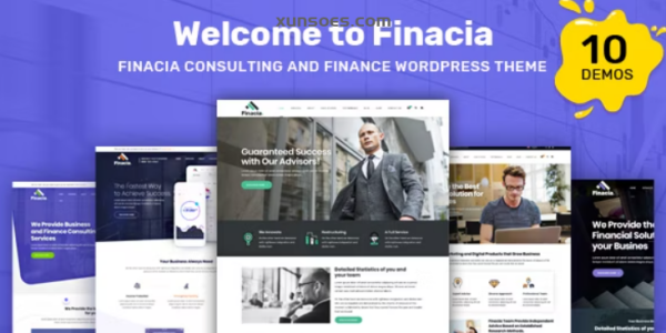 Finacia  – Finance Business WordPress Theme Nulled 1.1.1 GPL Theme
