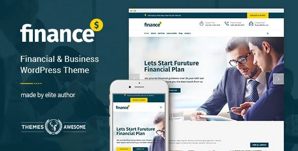 Finance Business Accounting WordPress Theme 1.5.8 GPL Theme