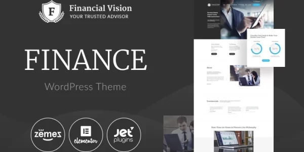 Financial Vision – Finance Multipurpose Classic Elementor WordPress Theme 1.0.1 GPL Theme