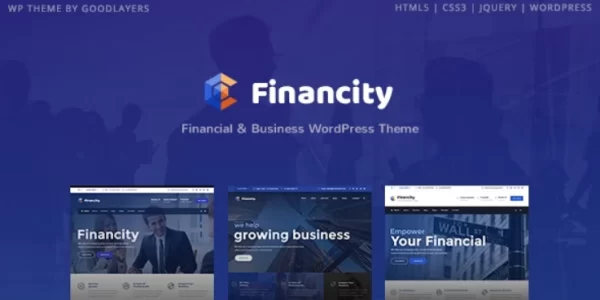 Financity Business / Financial / Finance WordPress 1.3.4 GPL Theme