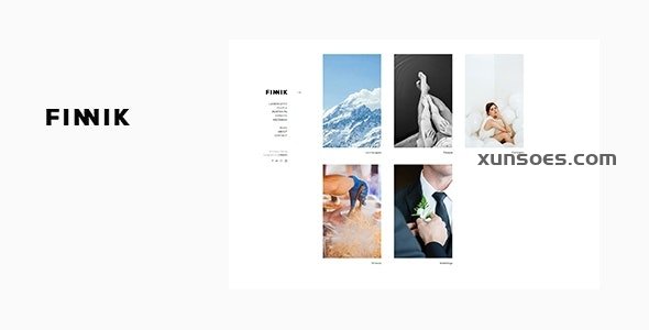 Finnik Minimal WordPress Theme for Photographers 2.1.0 GPL Theme