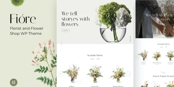 Fiore Flower Shop and Florist 3.1 GPL Theme