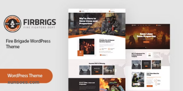 Firbrigs Fire Department WordPress Theme 1.9 GPL Theme