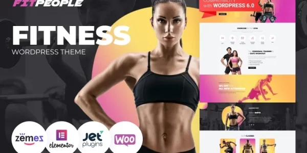 FitPeople Fitness WordPress Elementor Theme WordPress Theme 1.0.1 GPL Theme