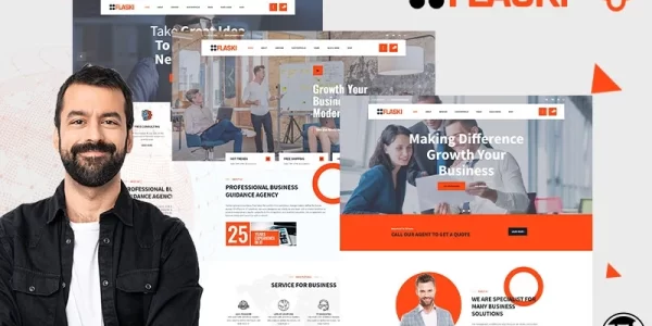 Flaksi Modern Easy Multipurpose Consulting WordPress Theme 1.0.0 GPL Theme
