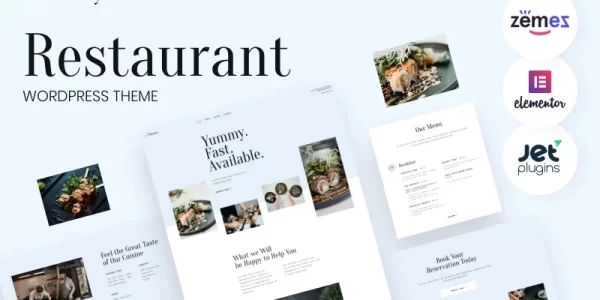 Flavory Restaurant and Cafe WordPress Theme 1.0.1 GPL Theme