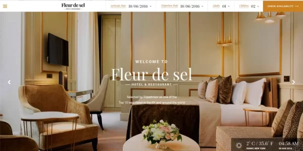 Fleurdesel Hotel Booking WordPress Theme 2.0.5 GPL Theme