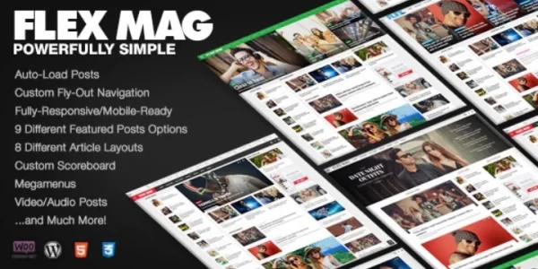 Flex Mag Responsive WordPress News Theme 3.5.2 GPL Theme