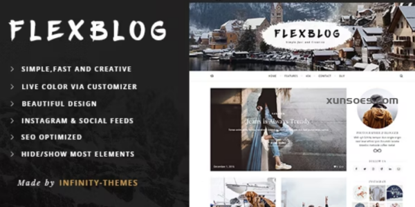 Flexblog A Personal WordPress Blog Theme 1.6.2 GPL Theme