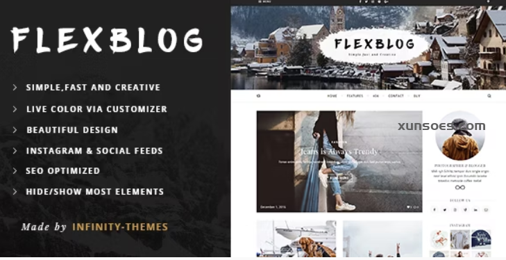 Flexblog A Personal WordPress Blog Theme 1.6.2 GPL Theme