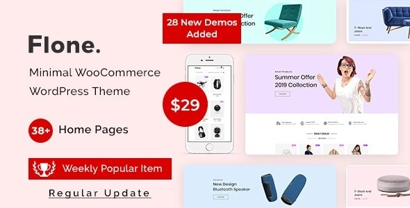 Flone Minimal WooCommerce WordPress Theme 3.0.1 GPL Theme