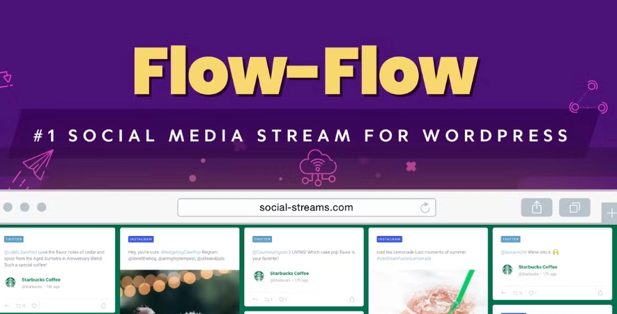 Flow Flow Social Media Streaming for WordPress 4.9.5 GPL Plugins