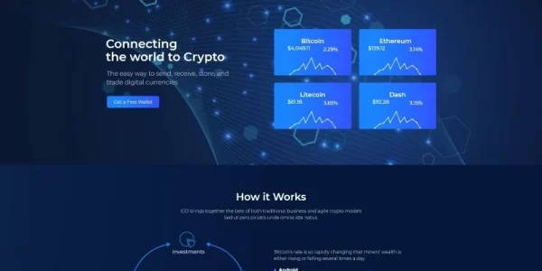 Fluxor Crypcocurrency Investment WordPress Elementor Theme WordPress Theme 1.0.0 GPL Theme