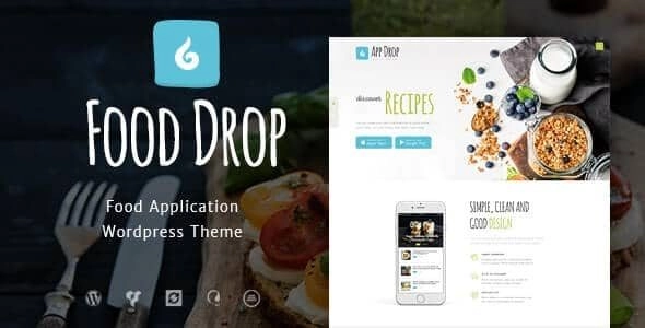 Food Drop | Meal Ordering Delivery Mobile App WordPress Theme 1.2 GPL Theme