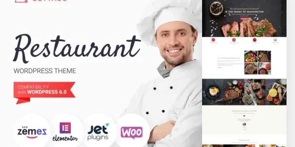 Foodcom Restaurant WordPress Elementor Theme WordPress Theme 1.0.1 GPL Theme