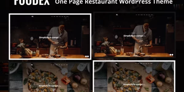 Foodex One Page Restaurant WordPress Theme 1.0 GPL Theme