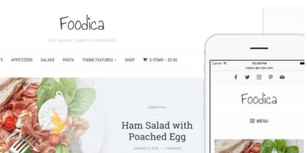 Foodica Theme 3.1.1 GPL Theme