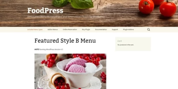 Foodpress ( WordPress Theme For Food Restaurant 1.4.4 GPL Theme